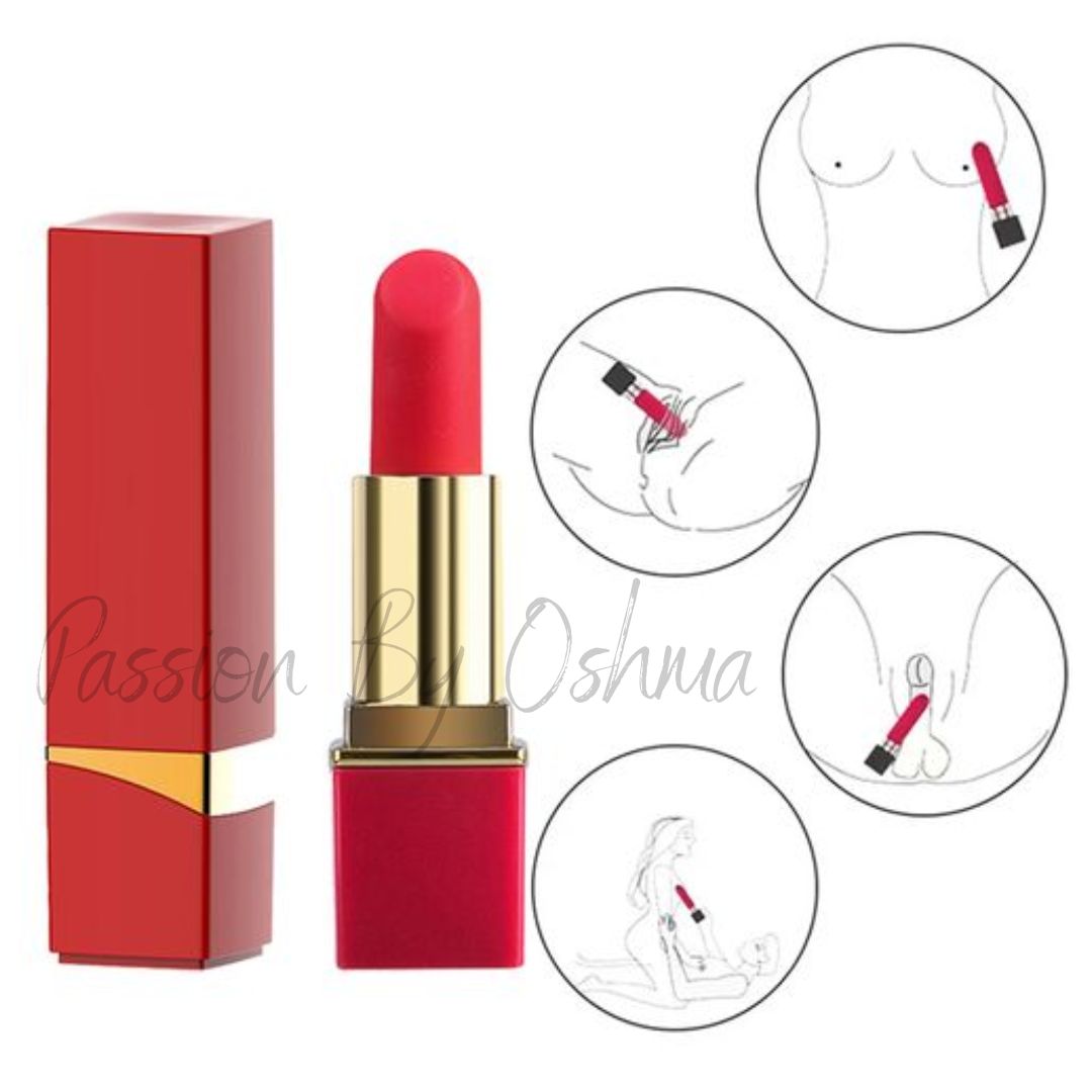 Lipstick Vibrador Rojo Clitoral